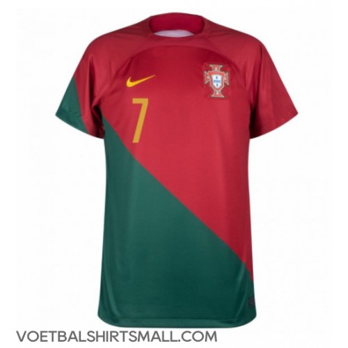 Portugal Cristiano Ronaldo #7 Voetbalkleding Thuisshirt WK 2022 Korte Mouwen